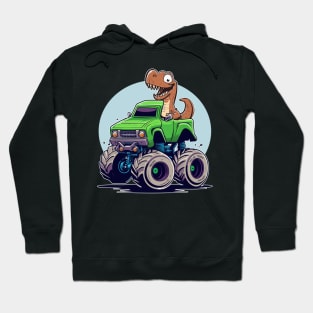 Dinosaur Monster Truck Hoodie